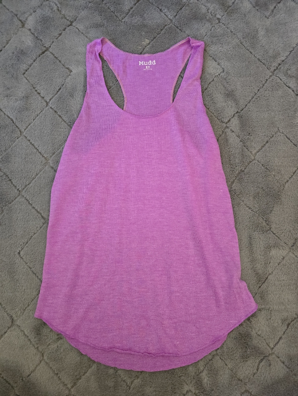Mudd Pink Racerback Tank Top